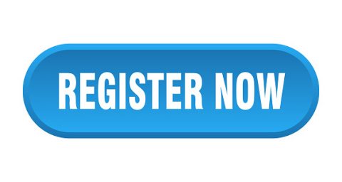 register now button. register now rounded blue sign. register now